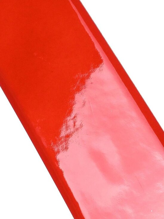 Chanel Belt Red Patent Leather Rhinestone